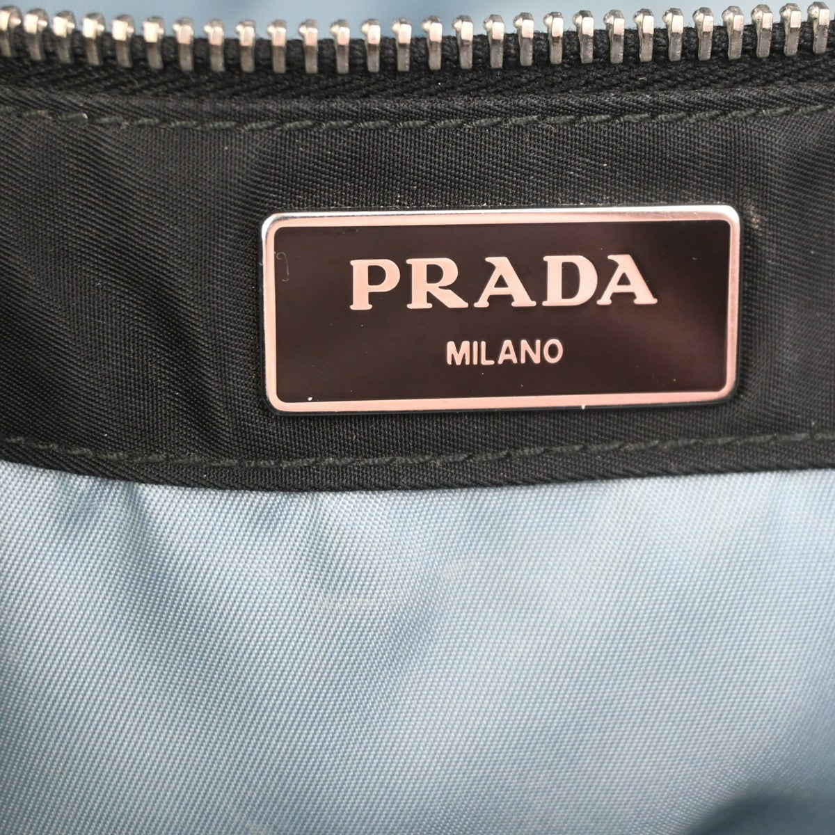 Prada Etiquette Tote Tessuto Black Nylon Tote Bag Bag (Pre-Owned)