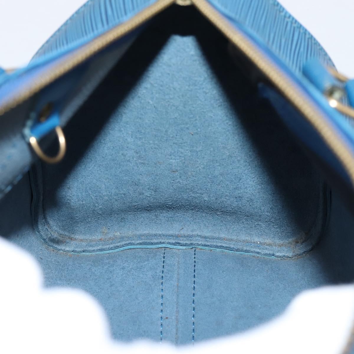 Louis Vuitton Speedy Epi Leather Blue Leather Handbag (Pre-Owned)