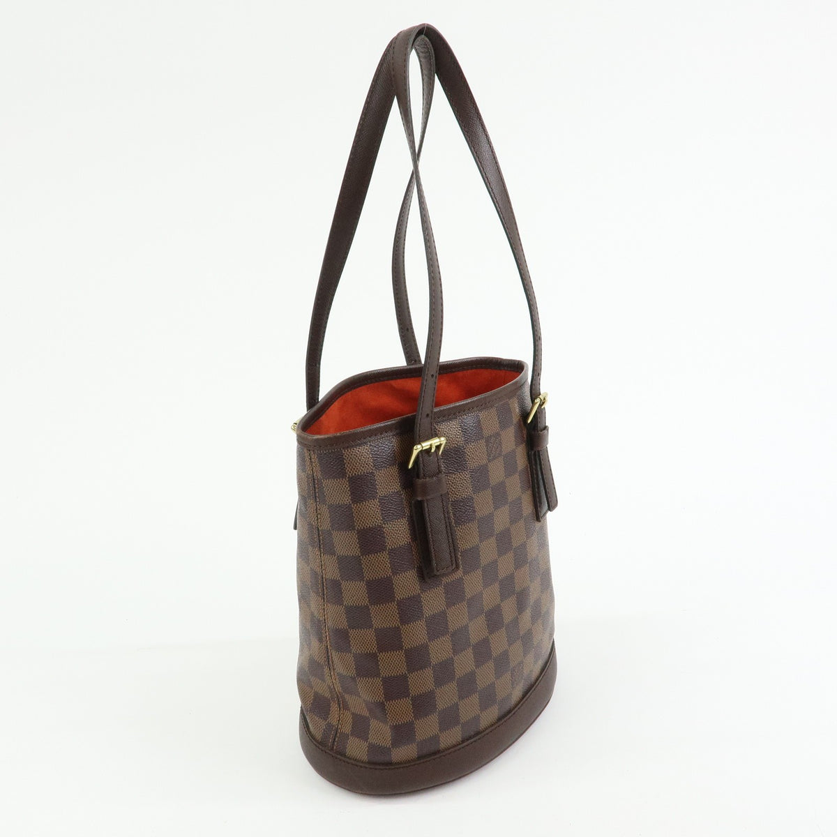Louis Vuitton Marais Bucket Damier Brown Canvas Handbag (Pre-Owned)