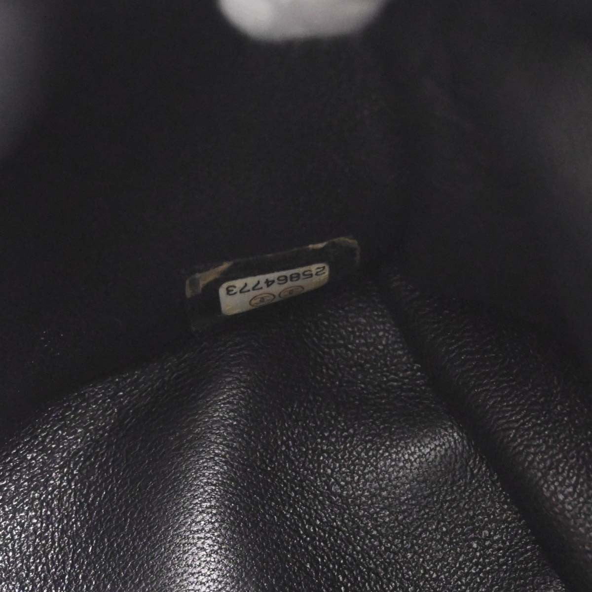 Chanel Waterfall Sequins With Leather Black Leather Backpack Bag (Pre-Owned)