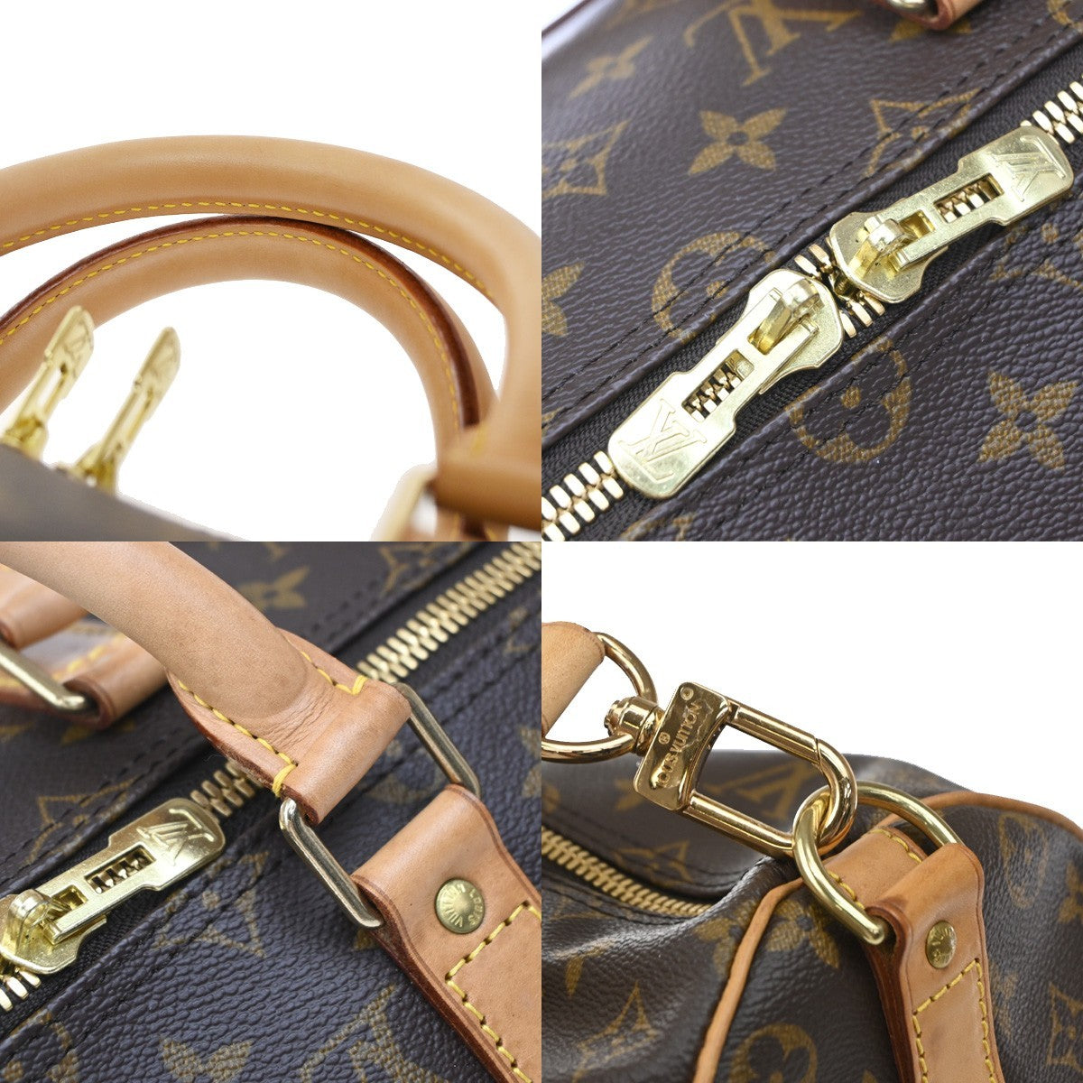 Louis Vuitton Keepall Monogram Multicolor Brown Canvas Travel Bag Bag (Pre-Owned)