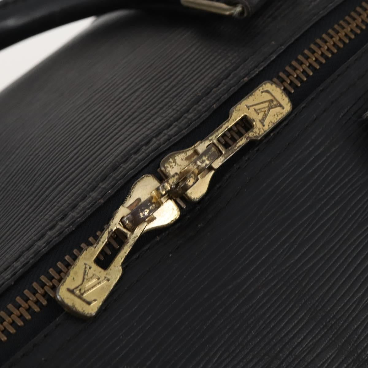 Louis Vuitton Keepall Epi Black Leather Travel Bag Bag (Pre-Owned)