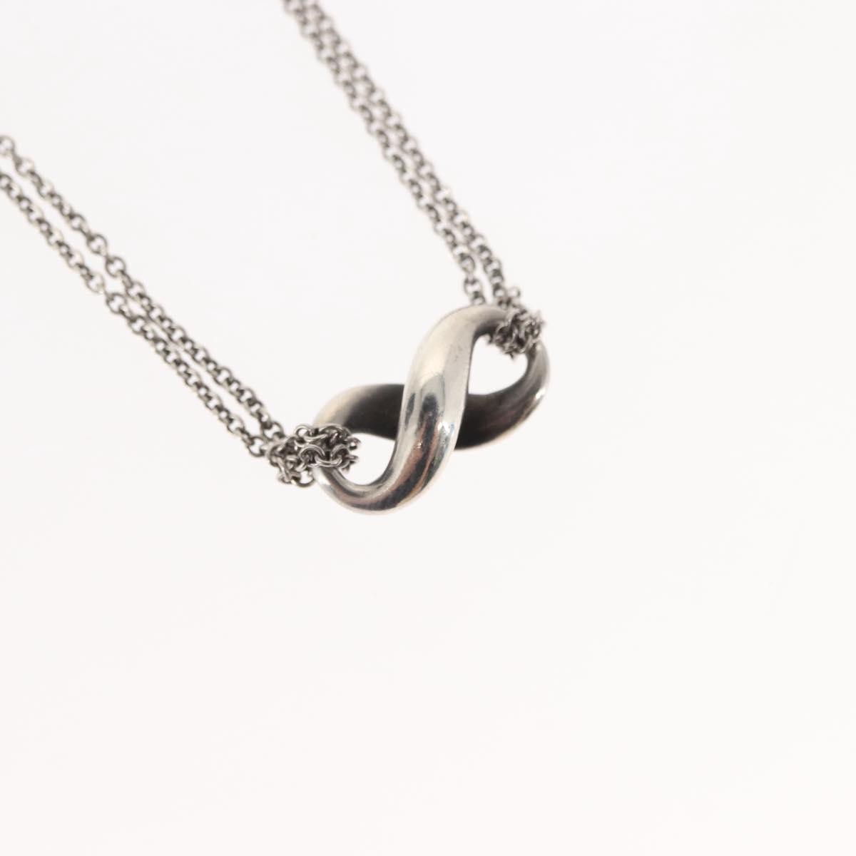 Tiffany & Co. Infinity Double Chain Pendant Silver Silver Silver Jewelry (Pre-Owned)