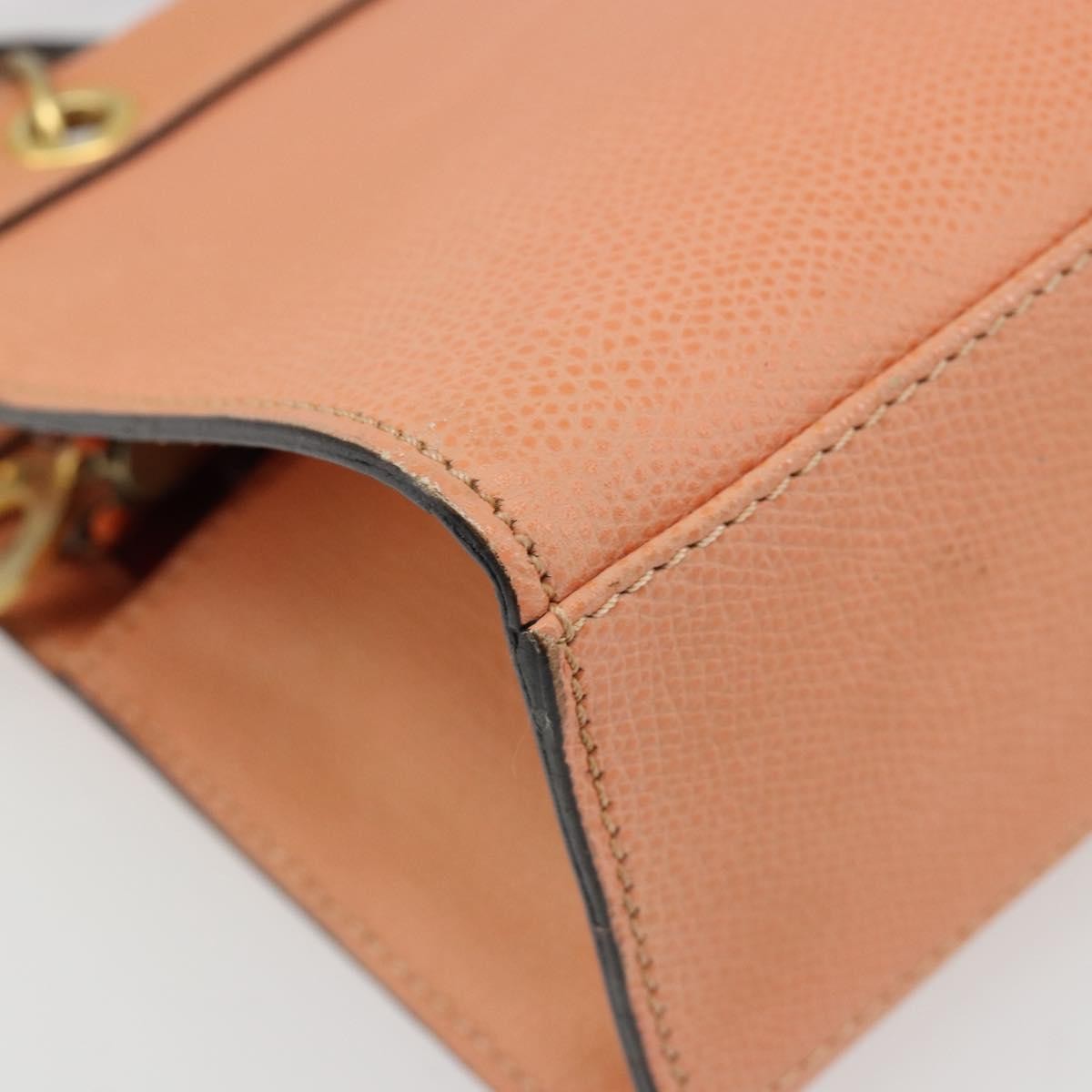 Celine Handbag Leather Orange Leather Handbag (Pre-Owned)