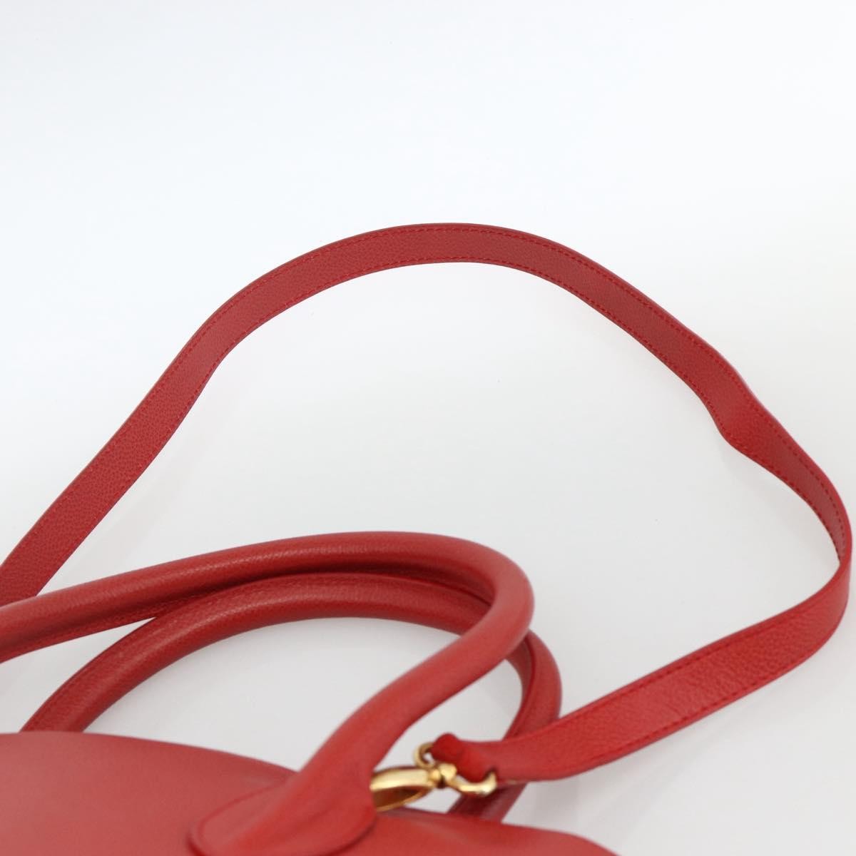 Burberry Vintage Leather Red Leather Handbag (Pre-Owned)