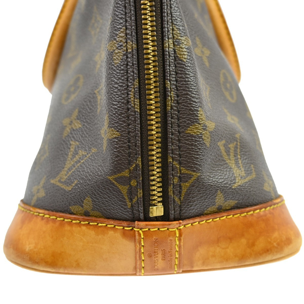 Louis Vuitton Alma Monogram Brown Canvas Handbag (Pre-Owned)
