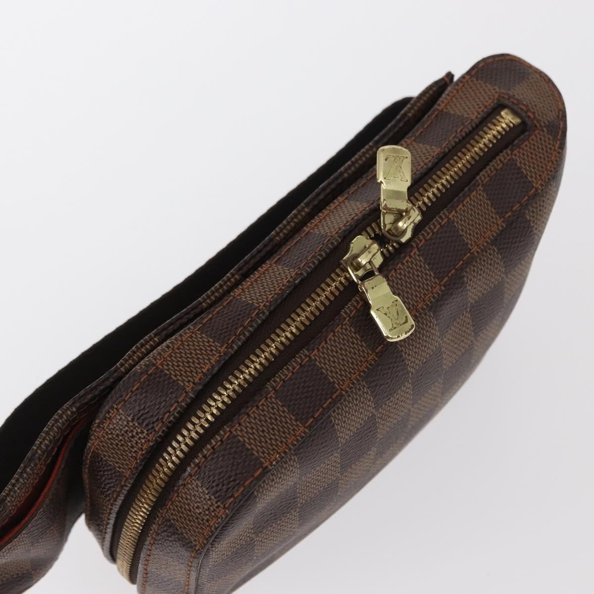 Louis Vuitton Geronimos Waist Damier Ebene Brown Canvas Clutche & Pouche Bag (Pre-Owned)