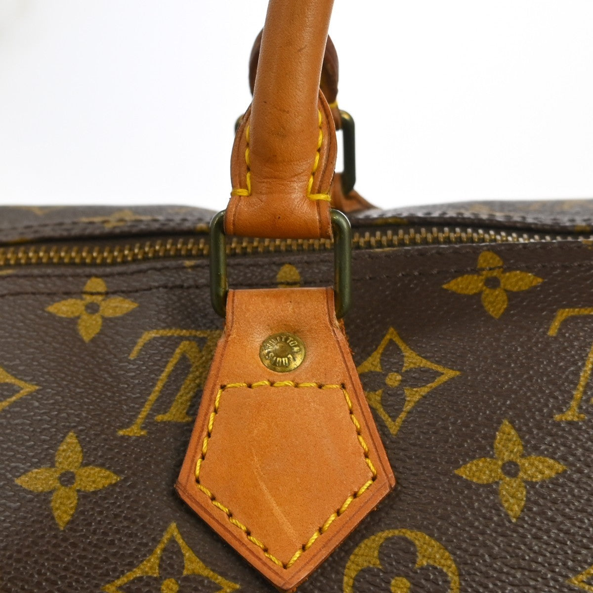 Louis Vuitton Speedy Monogram Brown Canvas Handbag (Pre-Owned)