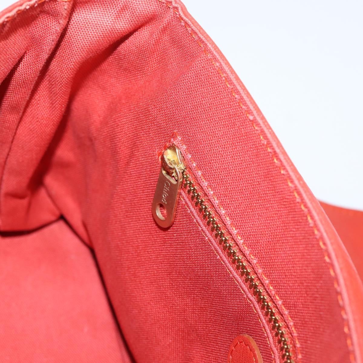Chloe Handbag Leather Red Leather Handbag (Pre-Owned)