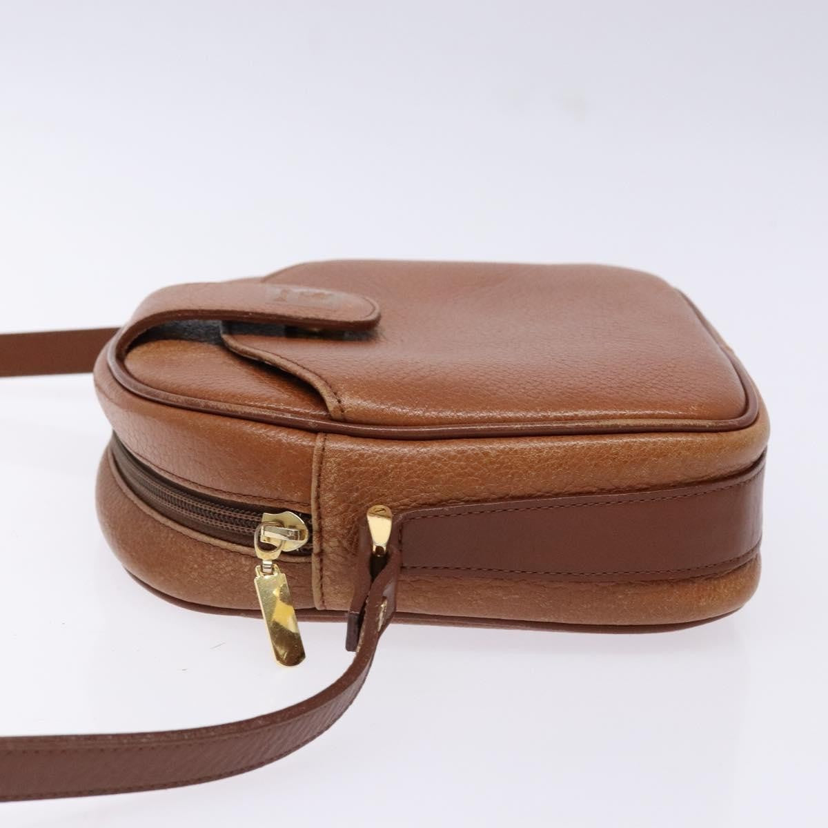Burberry Shoulder Leather Brown Leather Shoulder Bag Bag (Pre-Owned)