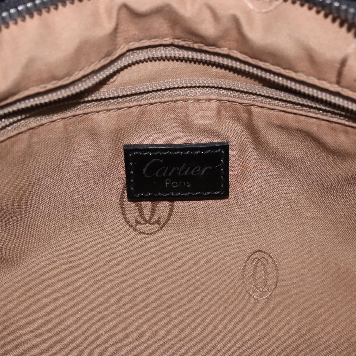 Cartier Marcello Patent Leather Black Patent_Leather Handbag (Pre-Owned)