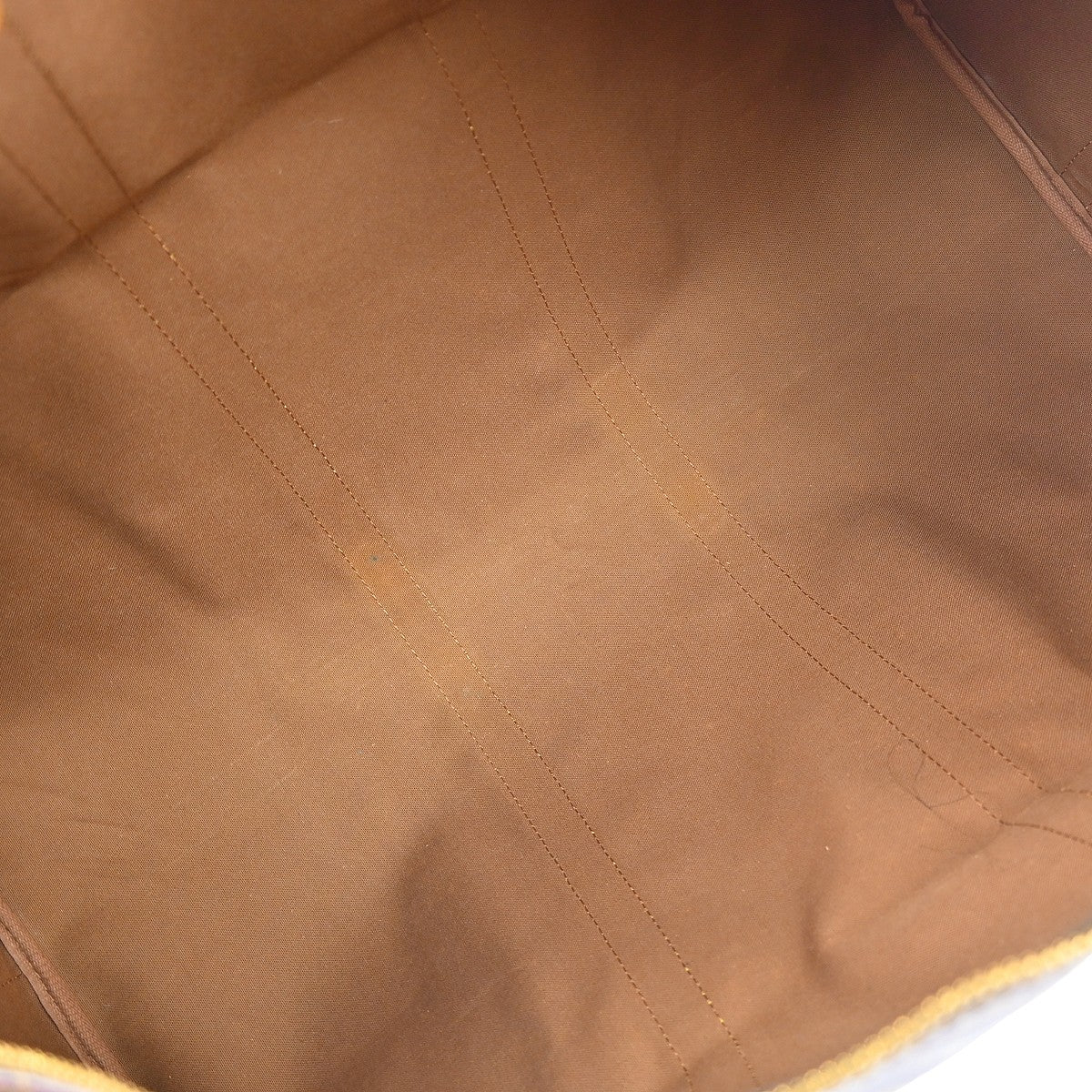 Louis Vuitton Keepall Bandoulière Monogram Brown Canvas Travel Bag Bag (Pre-Owned)