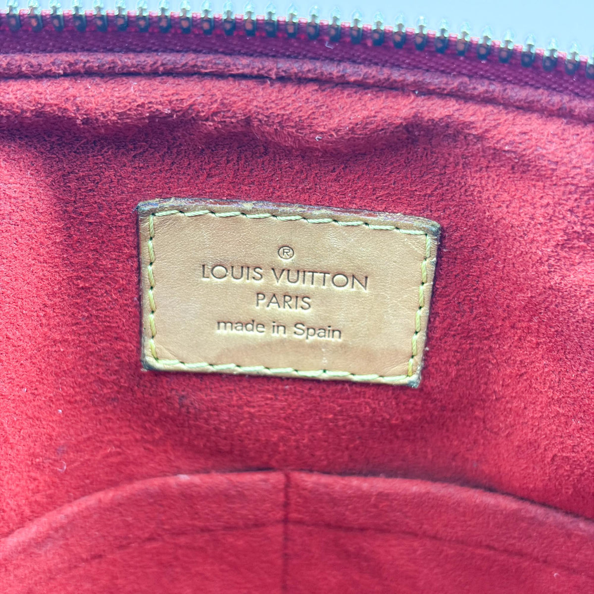 Louis Vuitton Pallas Monogram Canvas With Leather Brown Canvas Tote Bag Bag (Pre-Owned)