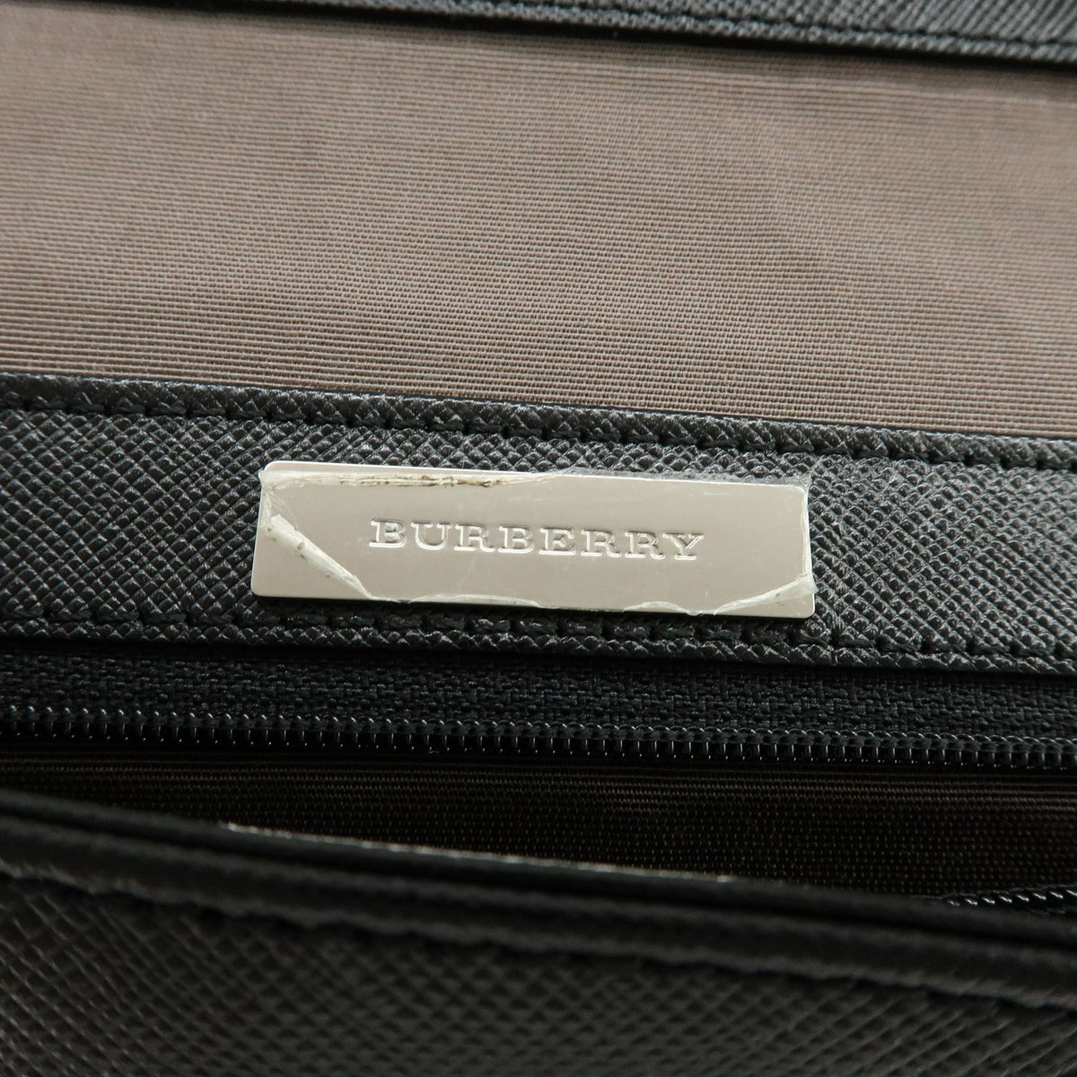 Burberry Shoulder Bag Leather Black Leather Shoulder Bag Bag (Pre-Owned)