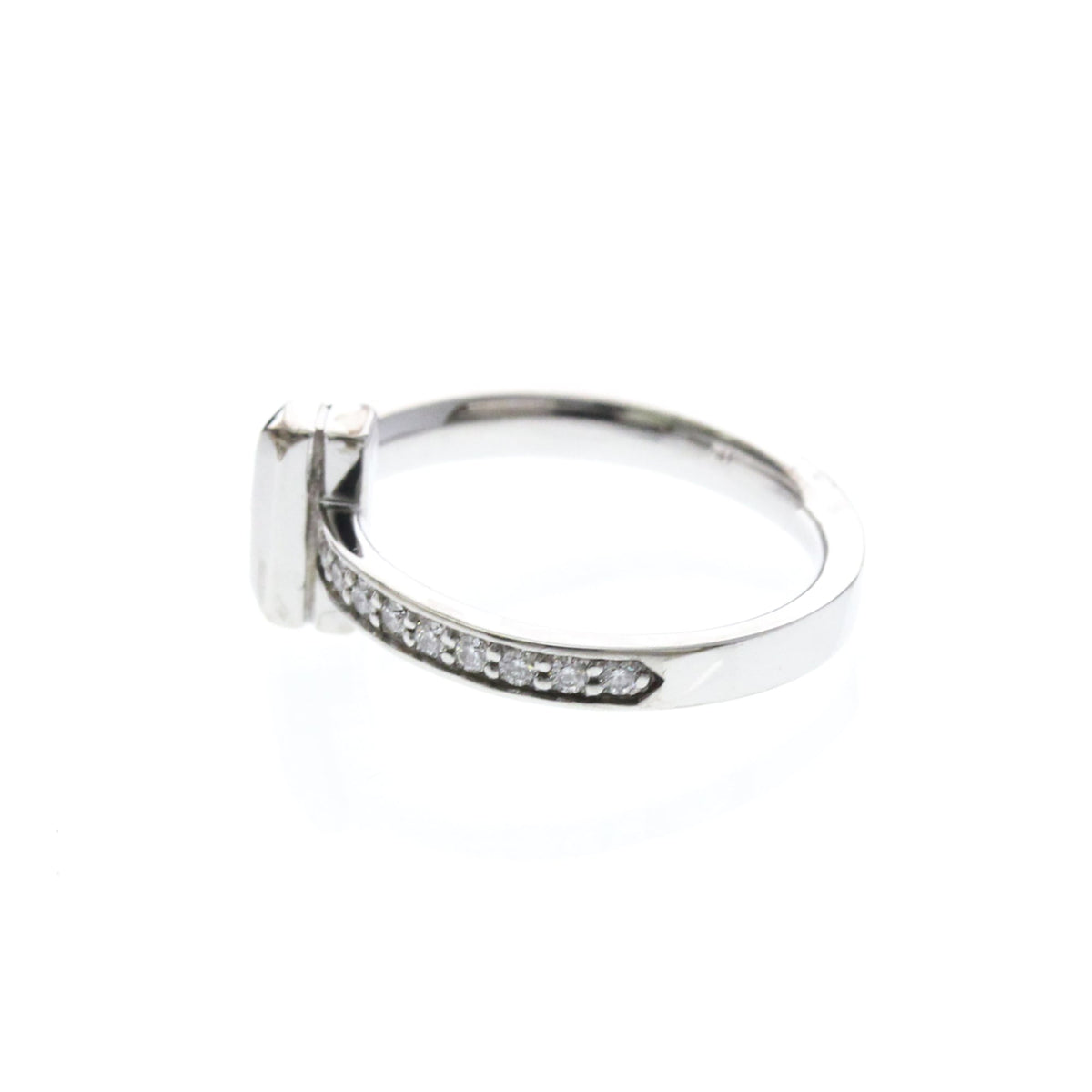 Tiffany & Co. T One Ring / Diamond White Gold / Diamond Silver White_Gold Ring Jewelry (Pre-Owned)