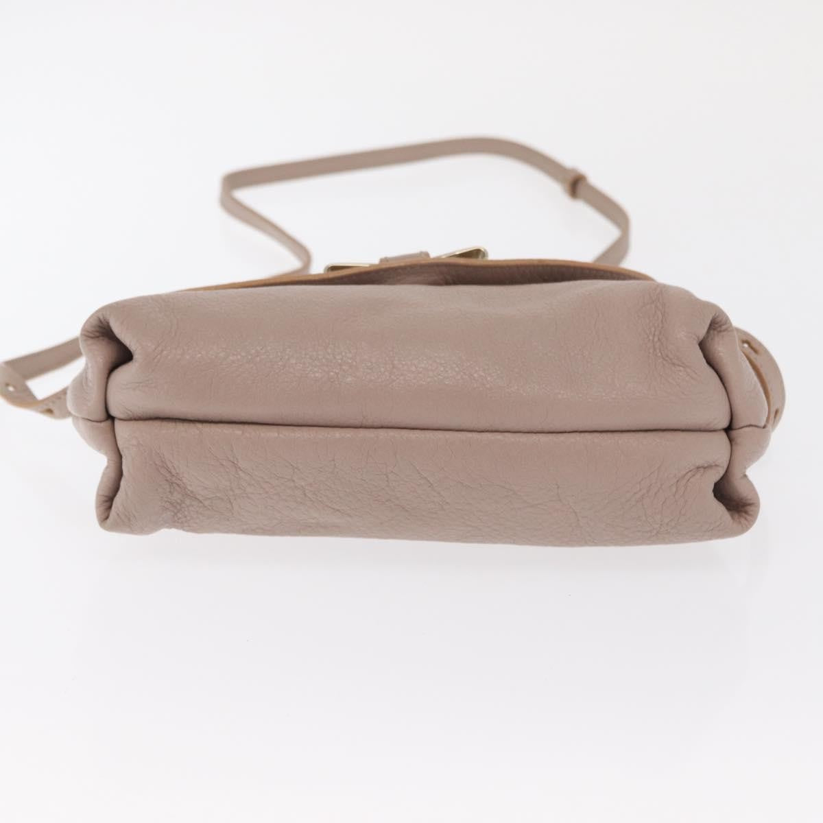 Chloe Lily Leather Beige Leather Handbag (Pre-Owned)