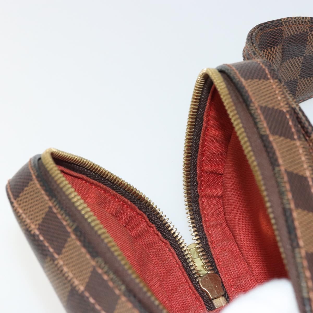 Louis Vuitton Geronimos Waist Damier Ebene Brown Canvas Shoulder Bag Bag (Pre-Owned)