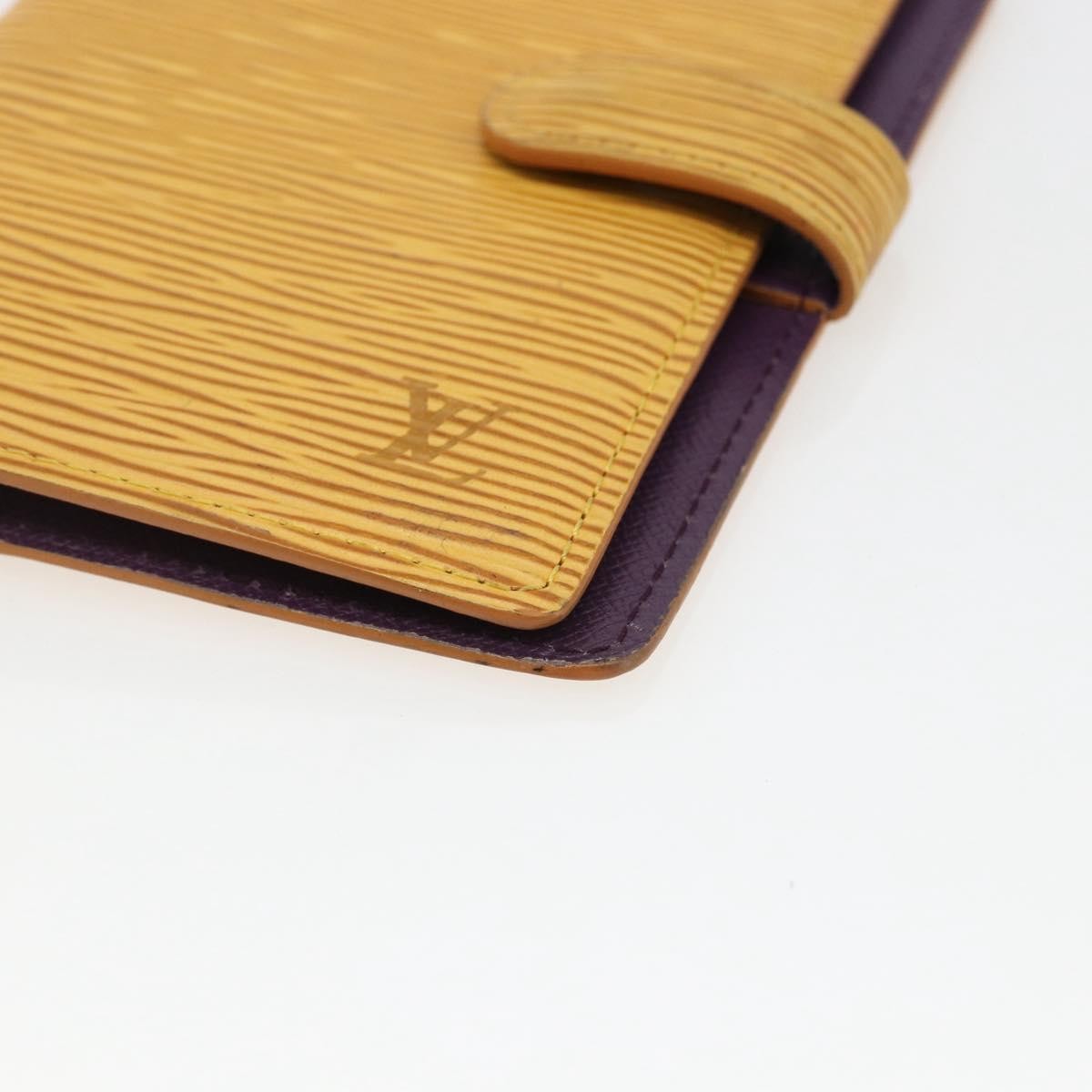 Louis Vuitton Agenda Cover Epi Leather Yellow Leather Wallets Accessory (Pre-Owned)