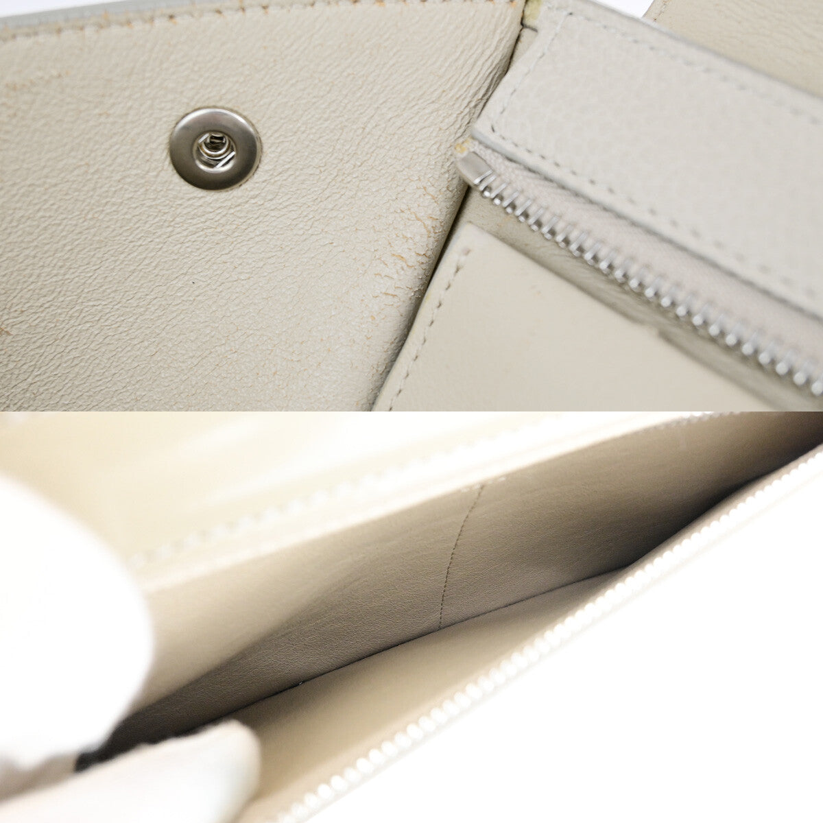 Celine Trapeze Leather Beige Leather Handbag (Pre-Owned)