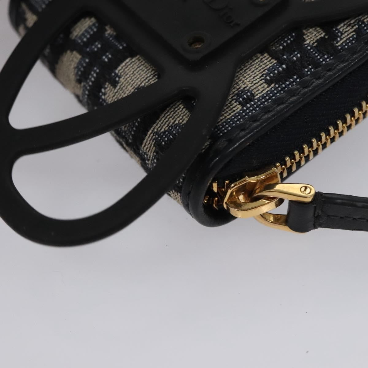 Christian Dior Trotter French Diorissimo Canvas Navy Canvas Wallets Accessory (Pre-Owned)