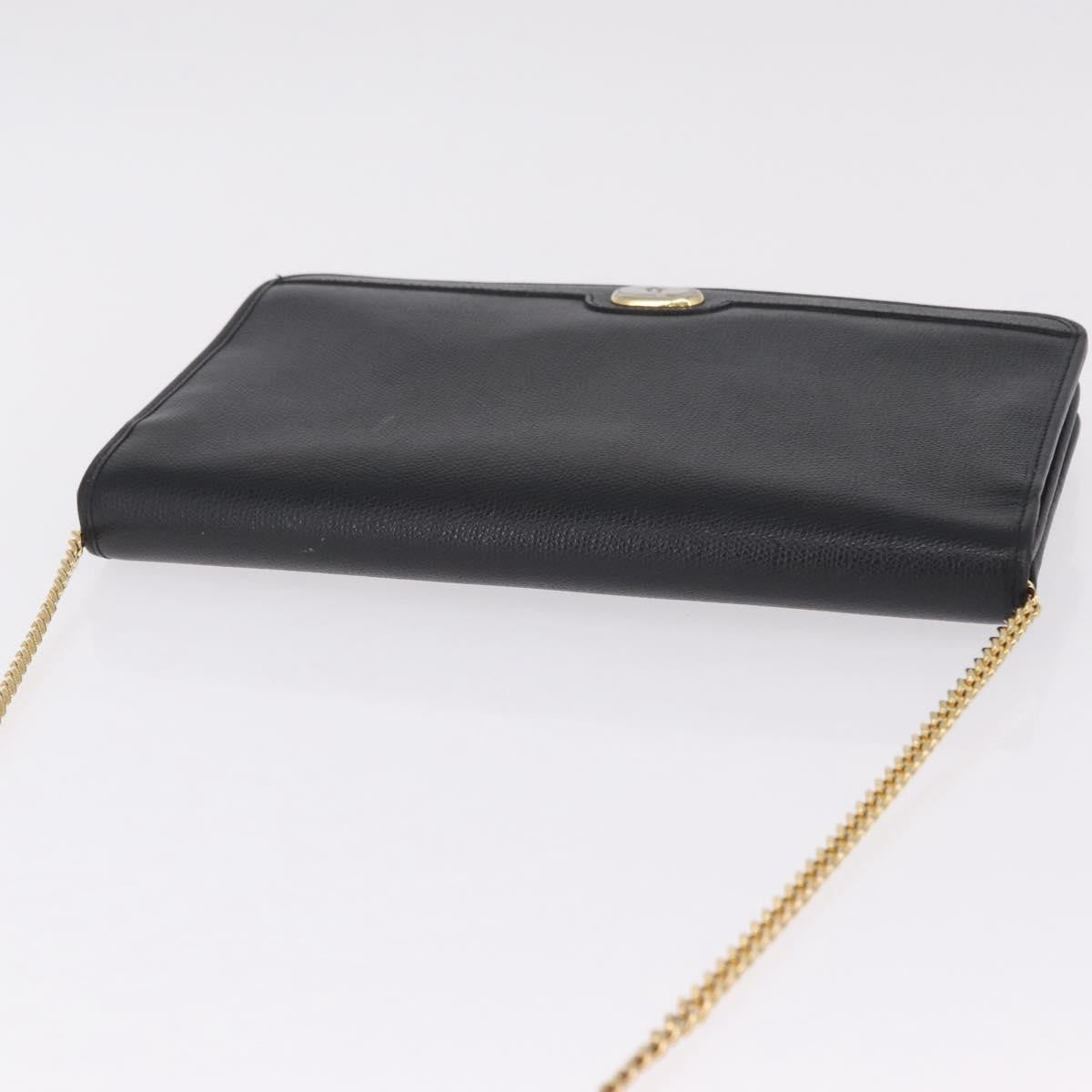 Christian Dior Vintage Honeycomb Canvas Black Leather Shoulder Bag Bag (Pre-Owned)