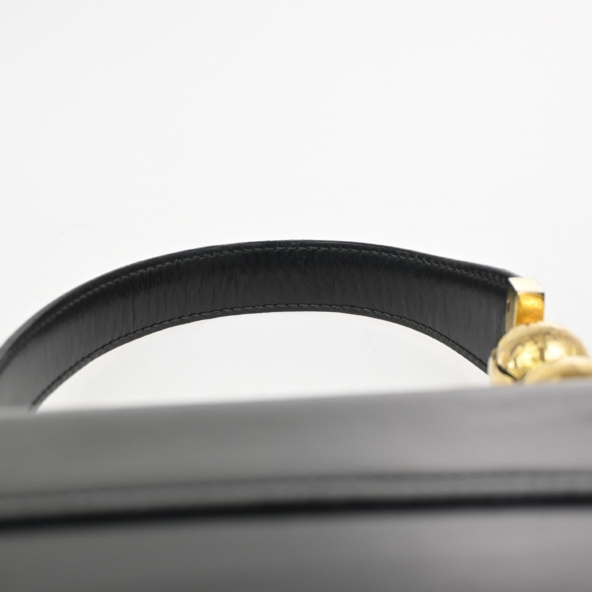 Celine Vintage Leather Black Leather Shoulder Bag Bag (Pre-Owned)