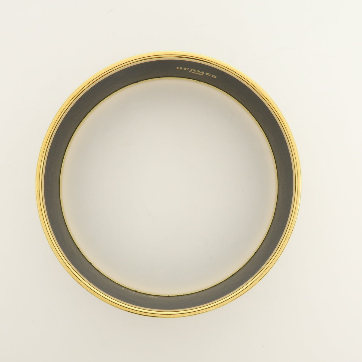 Hermes Caleche Bangle Enamel Multicolour Gold_Plated Bracelet Jewelry (Pre-Owned)