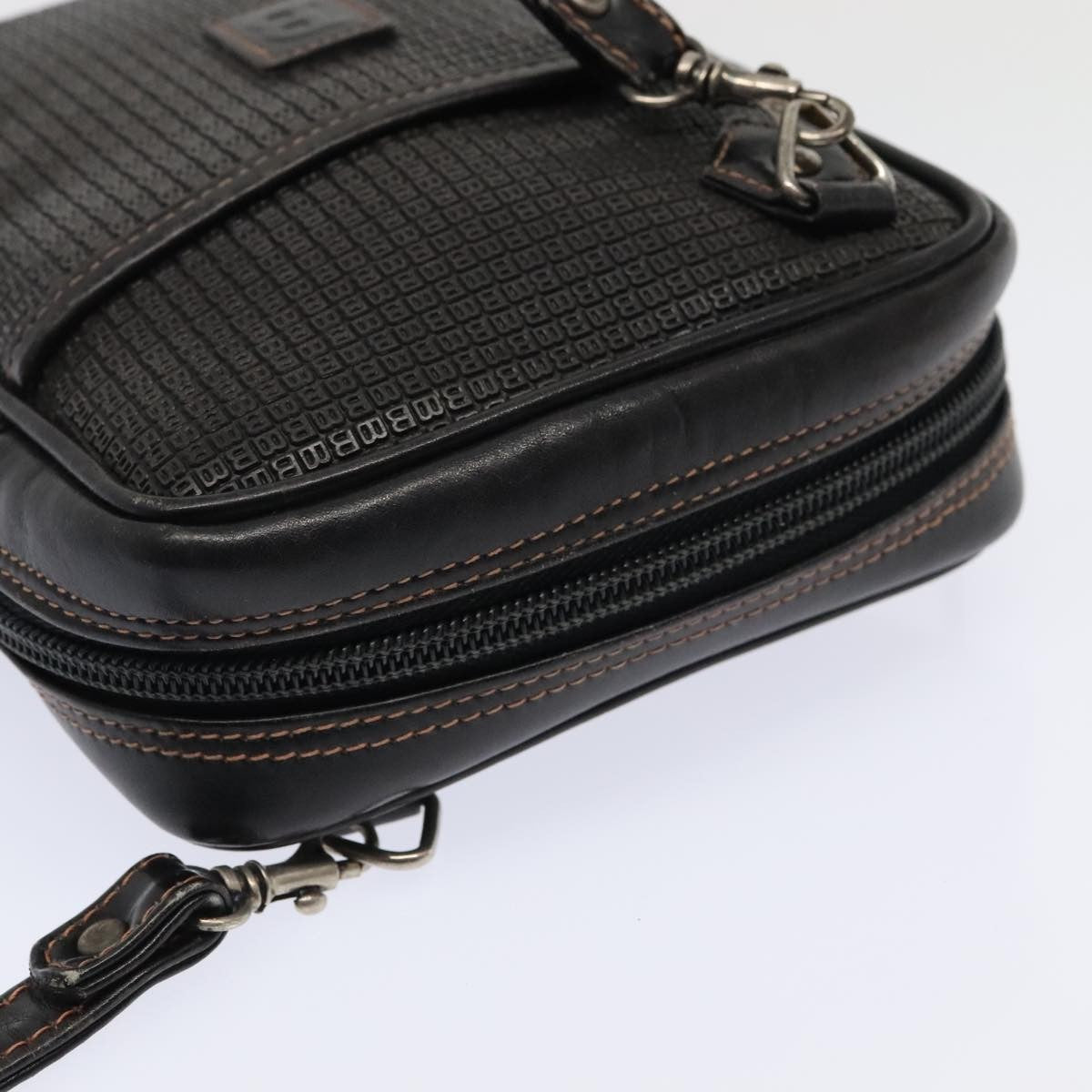 Bally Vintage Pvc And Leather Black Pvc Shoulder Bag Bag (Pre-Owned)