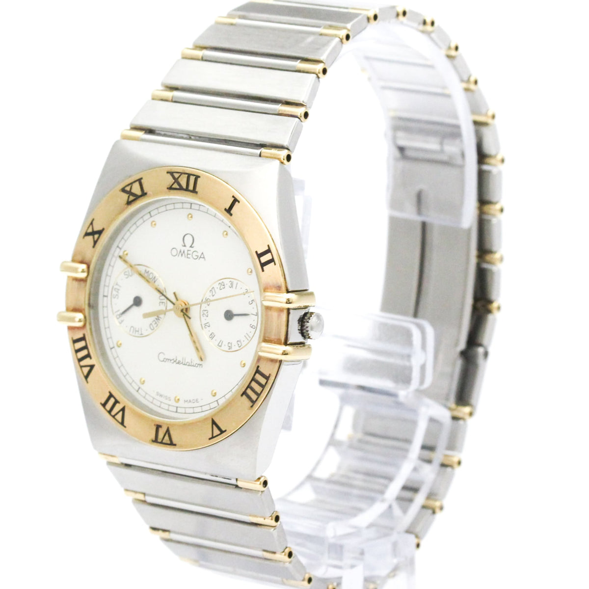 Omega Constellation Quartz Stainless Steel And Yellow Gold Watch (Pre-Owned)
