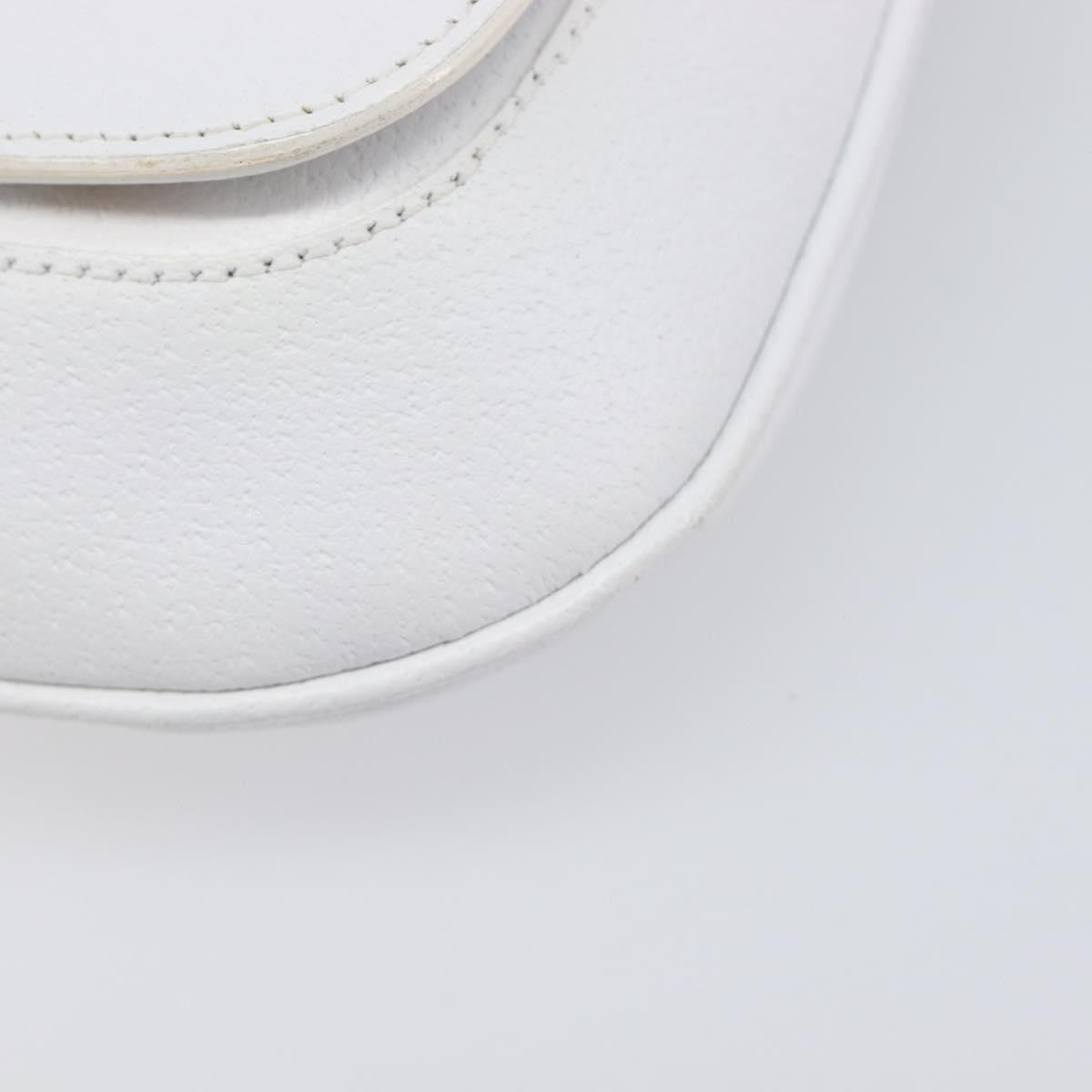 Gucci Shoulder Leather White Leather Shoulder Bag Bag (Pre-Owned)