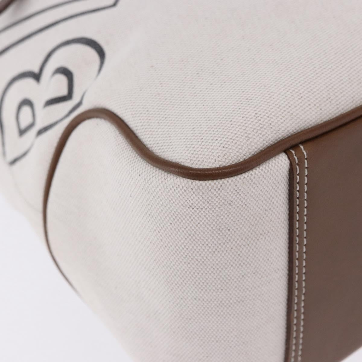 Burberry Blue Label Canvas White Canvas Shoulder Bag Bag (Pre-Owned)