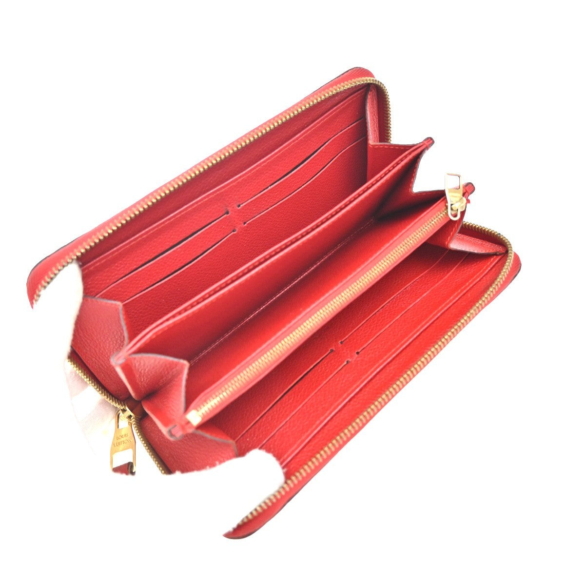 Louis Vuitton Portefeuille Zippy Monogramme Empreinte Monogramme Empreinte Red Leather Wallets Accessory (Pre-Owned)