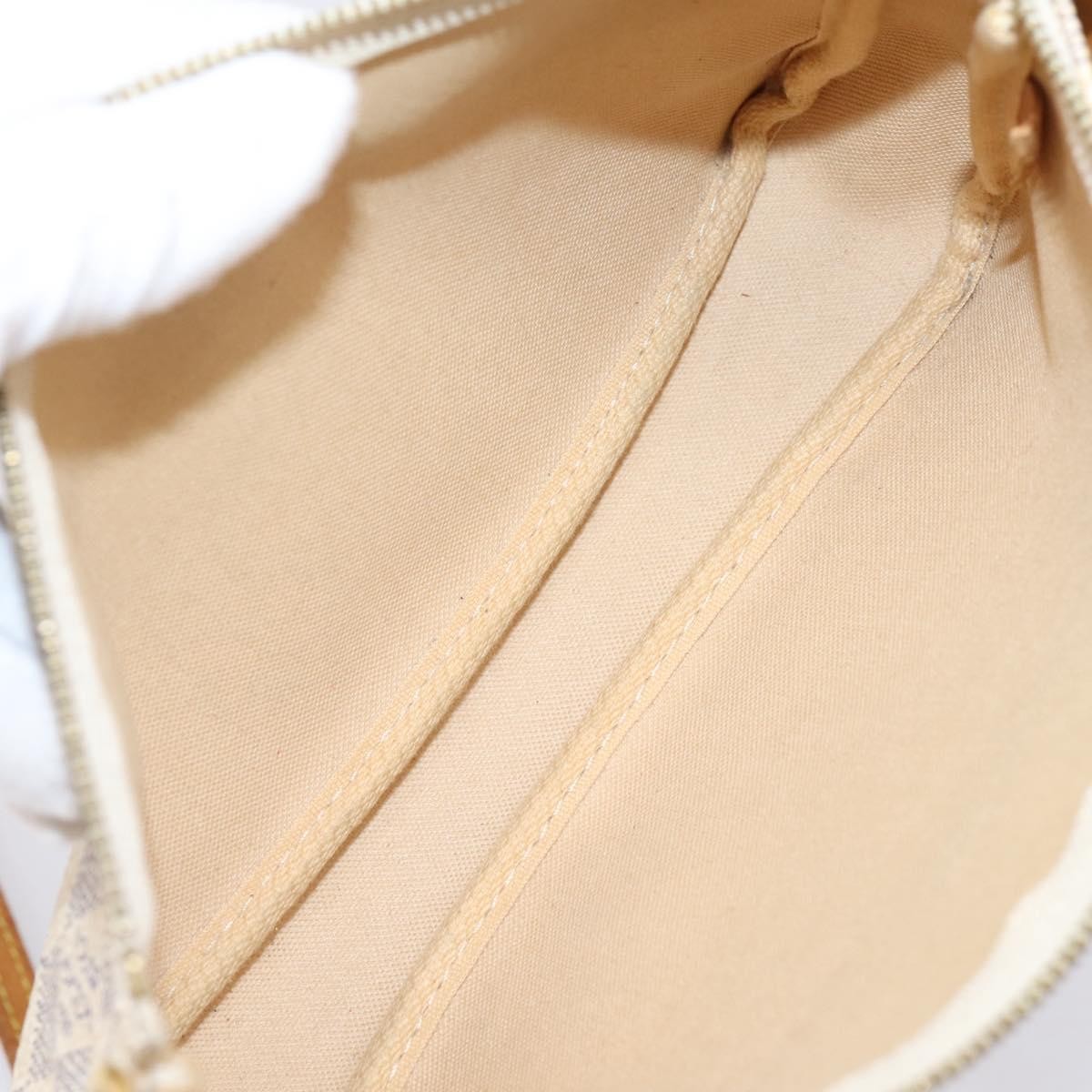 Louis Vuitton Pochette Accessoires Damier White Canvas Clutche & Pouche Bag (Pre-Owned)