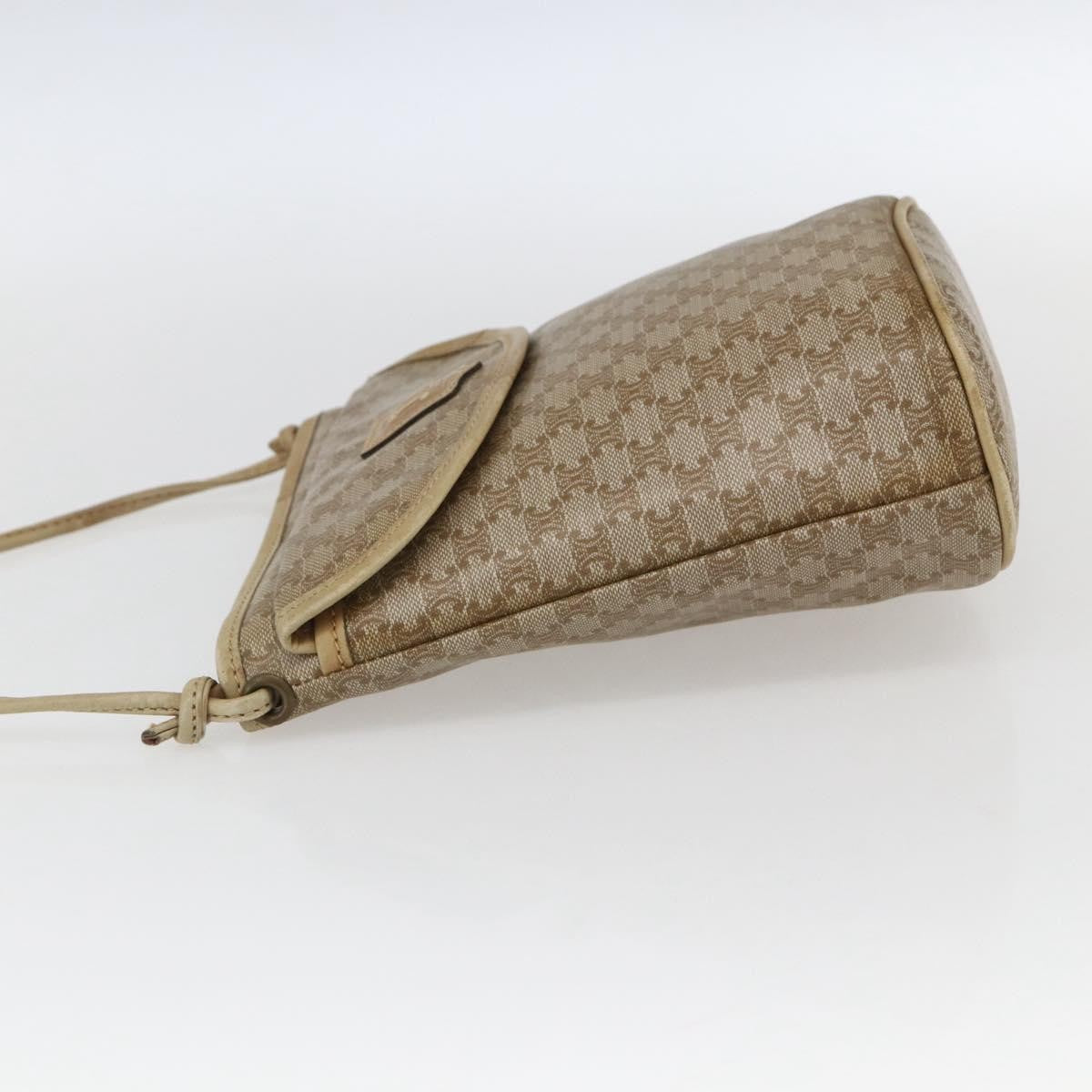 Celine Vintage Macadam Canvas Beige Canvas Shoulder Bag Bag (Pre-Owned)