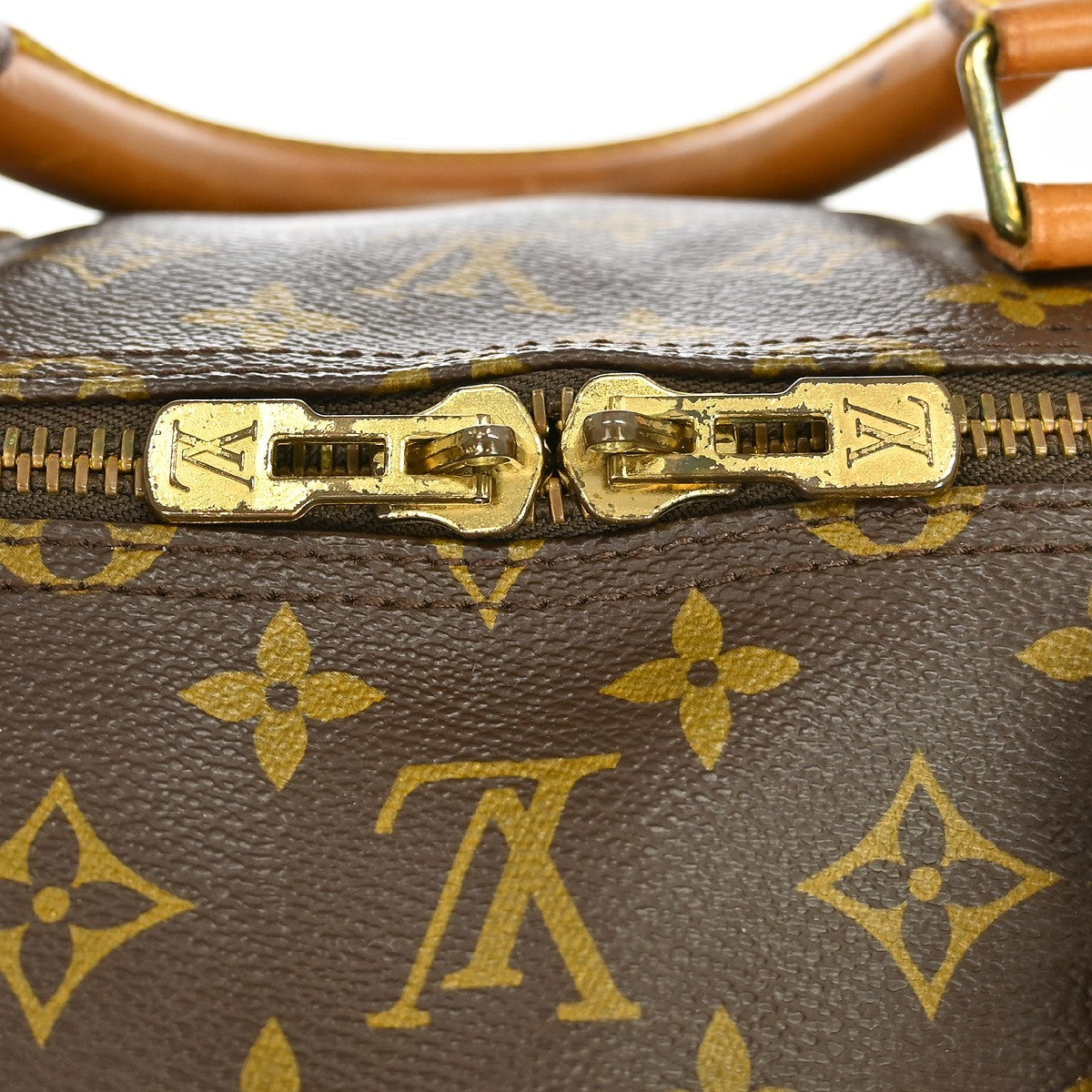 Louis Vuitton Keepall Bandouliere Monogram Canvas Brown Canvas Travel Bag Bag (Pre-Owned)