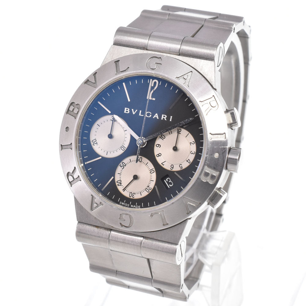 Bvlgari Diagono Chronograph Quartz Stainless Steel Watch (Pre-Owned)