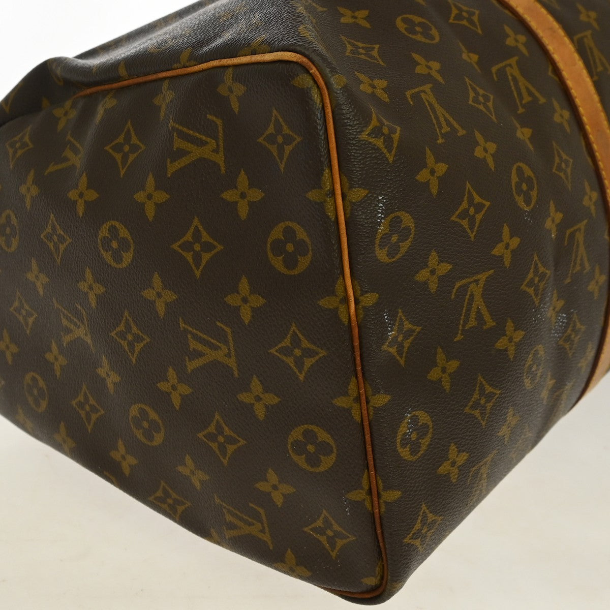Louis Vuitton Keepall Monogram Canvas Brown Canvas Travel Bag Bag (Pre-Owned)