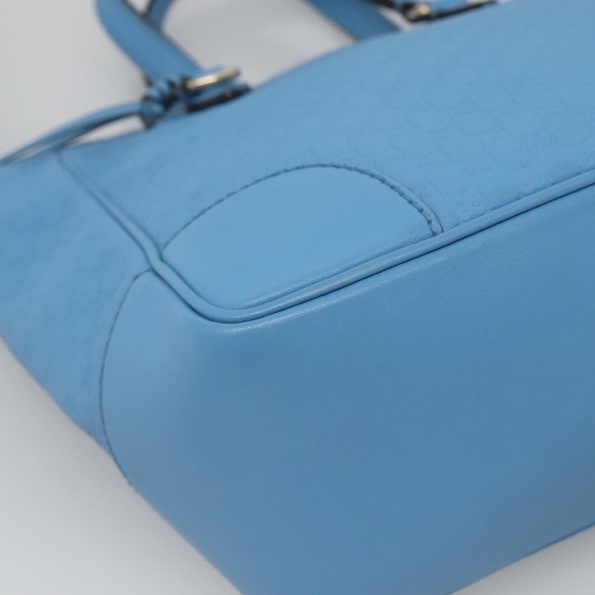 Gucci Bree Convertible Tote Microguccissima Leather Blue Leather Tote Bag Bag (Pre-Owned)