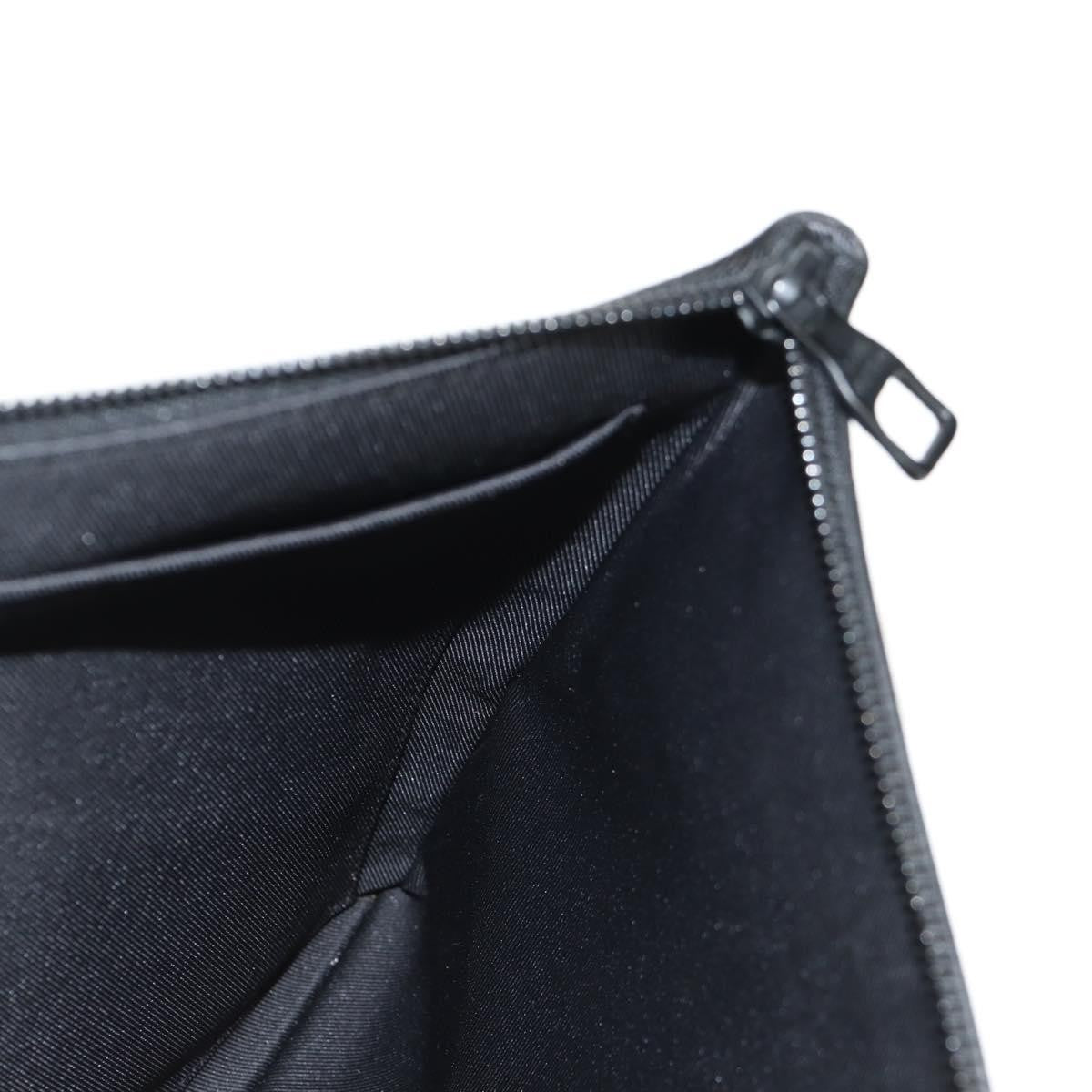Louis Vuitton Pochette A4 Rainbow Taiga Leather Black Leather Clutche & Pouche Bag (Pre-Owned)