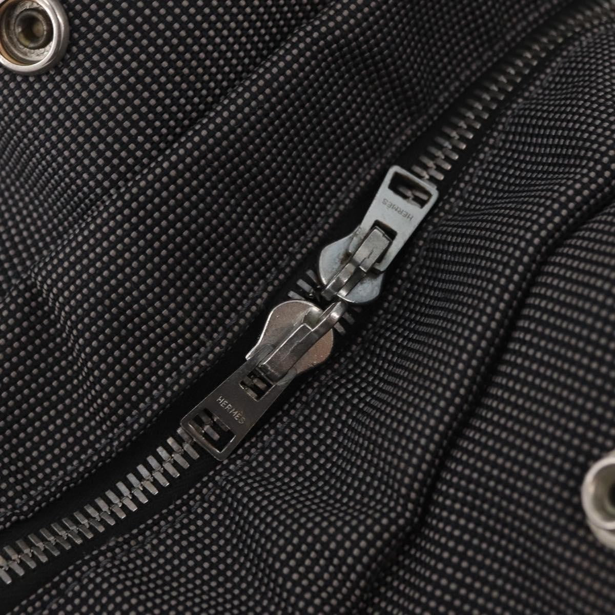 Hermes Herline Canvas Gray Canvas Backpack Bag (Pre-Owned)