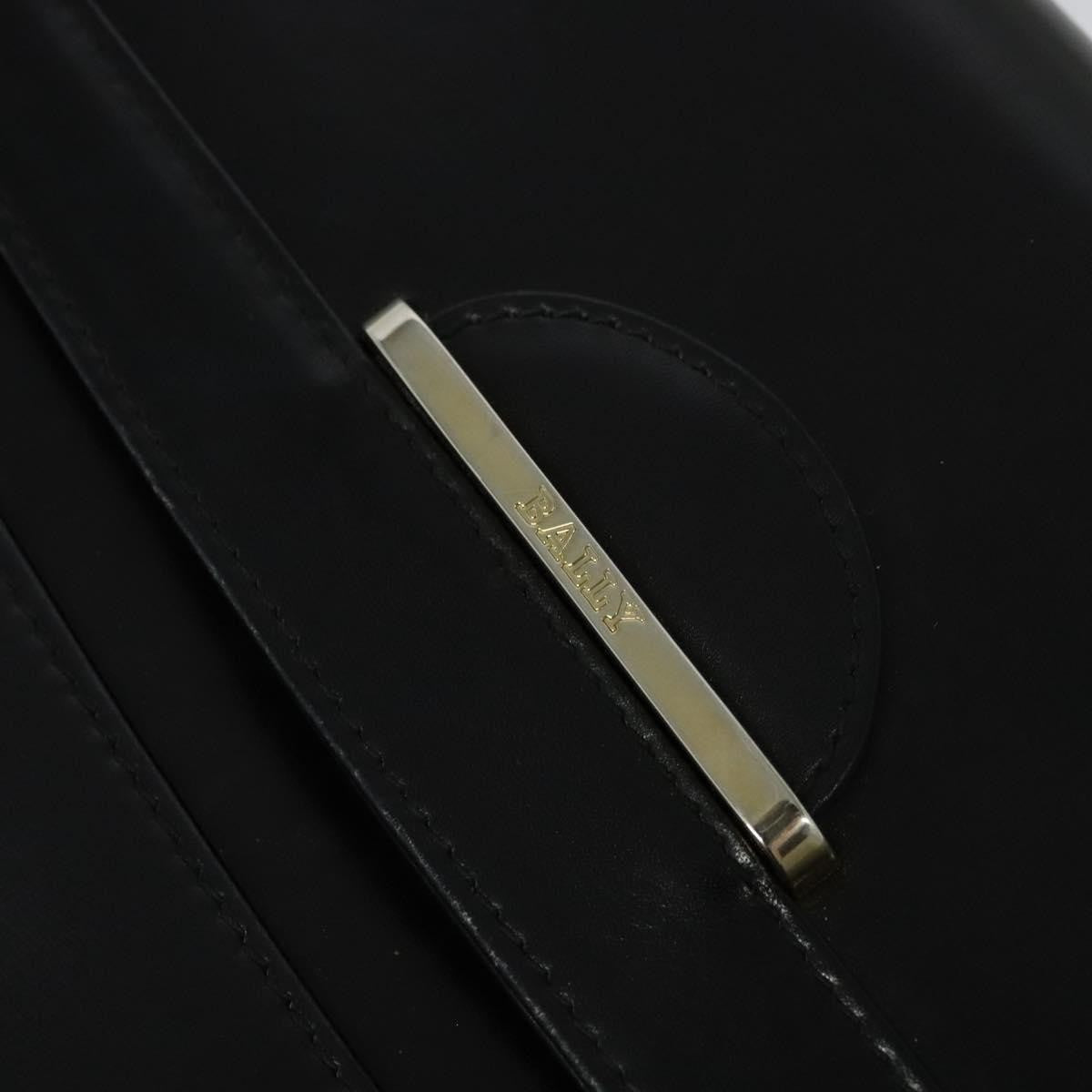 Bally Vintage Leather Black Leather Shoulder Bag Bag (Pre-Owned)