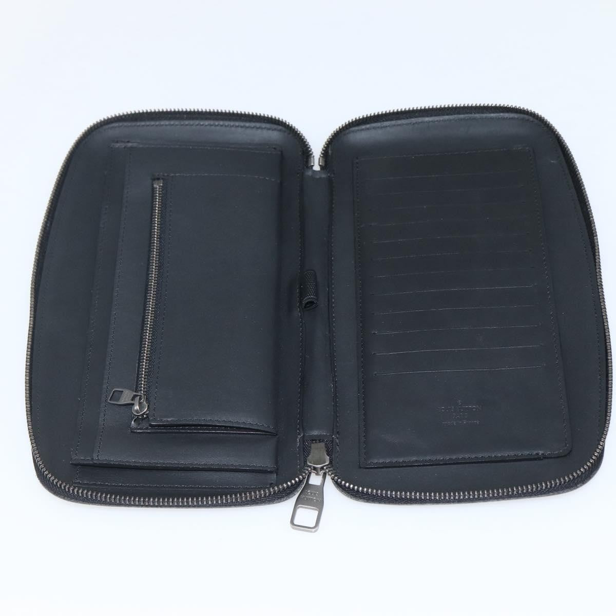 Louis Vuitton Organiser Atholl Leather Black Leather Bag (Pre-Owned)