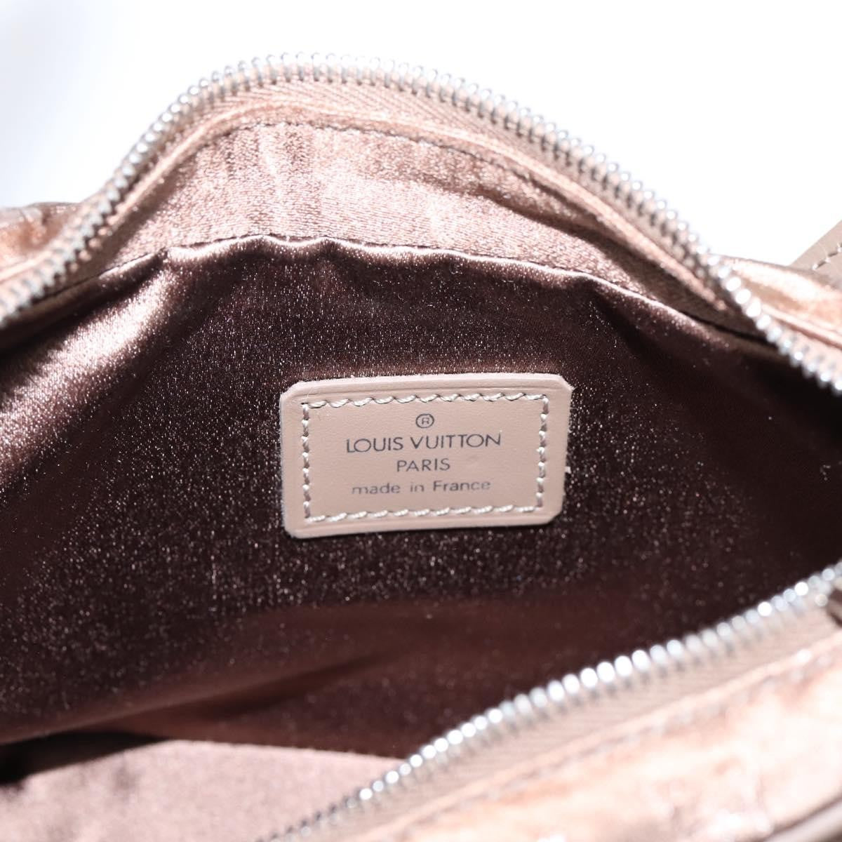 Louis Vuitton Boulogne Monogram Satin Beige Canvas Handbag (Pre-Owned)