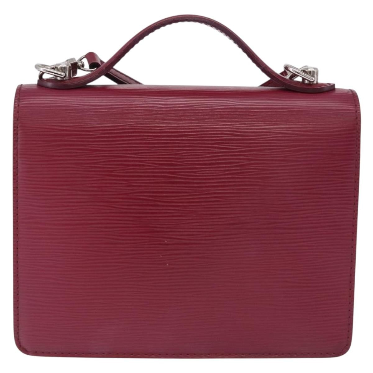 Louis Vuitton Monceau Epi Leather Pink Leather Handbag (Pre-Owned)
