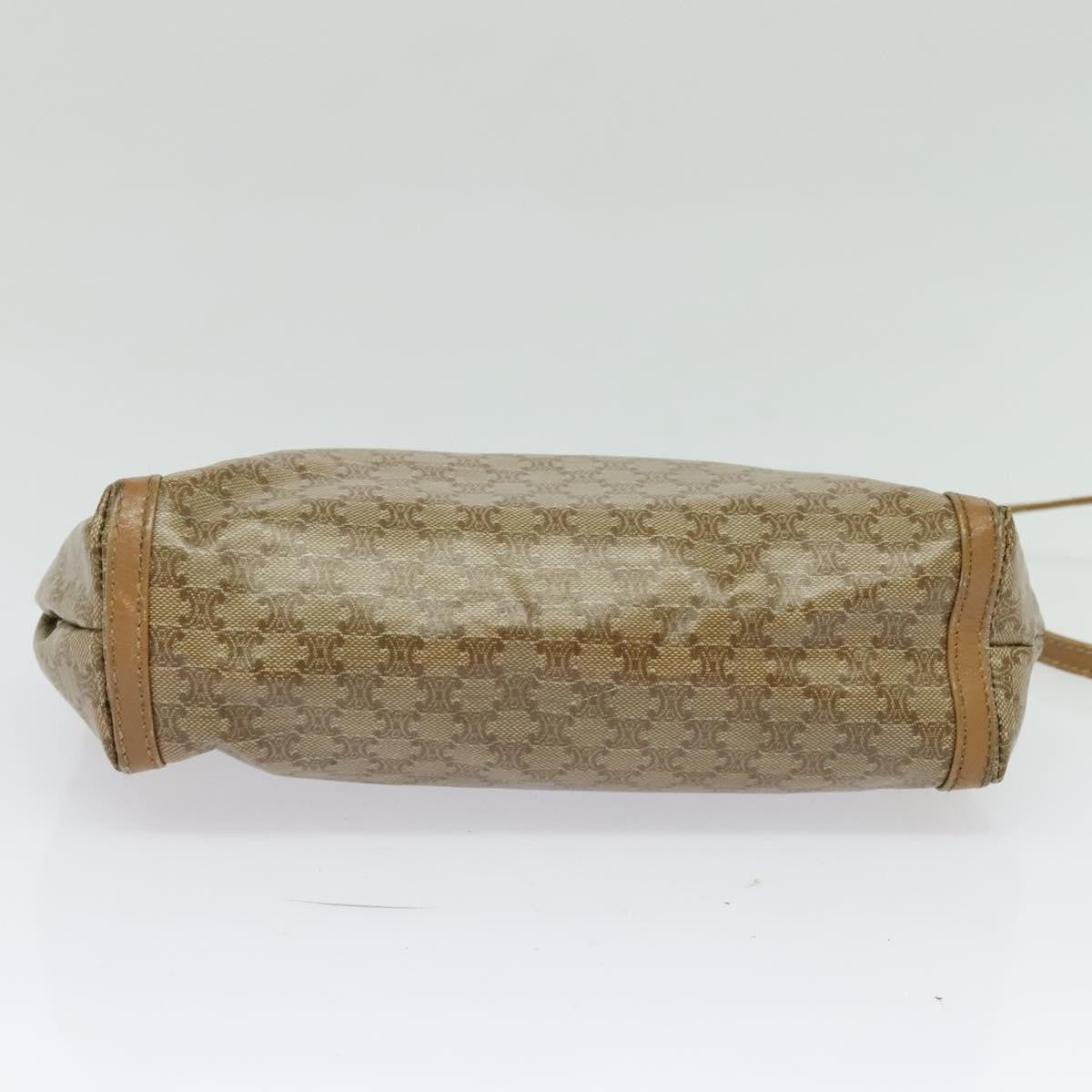 Celine Macadam Shoulder Pvc Leather Beige Pvc Bag (Pre-Owned)