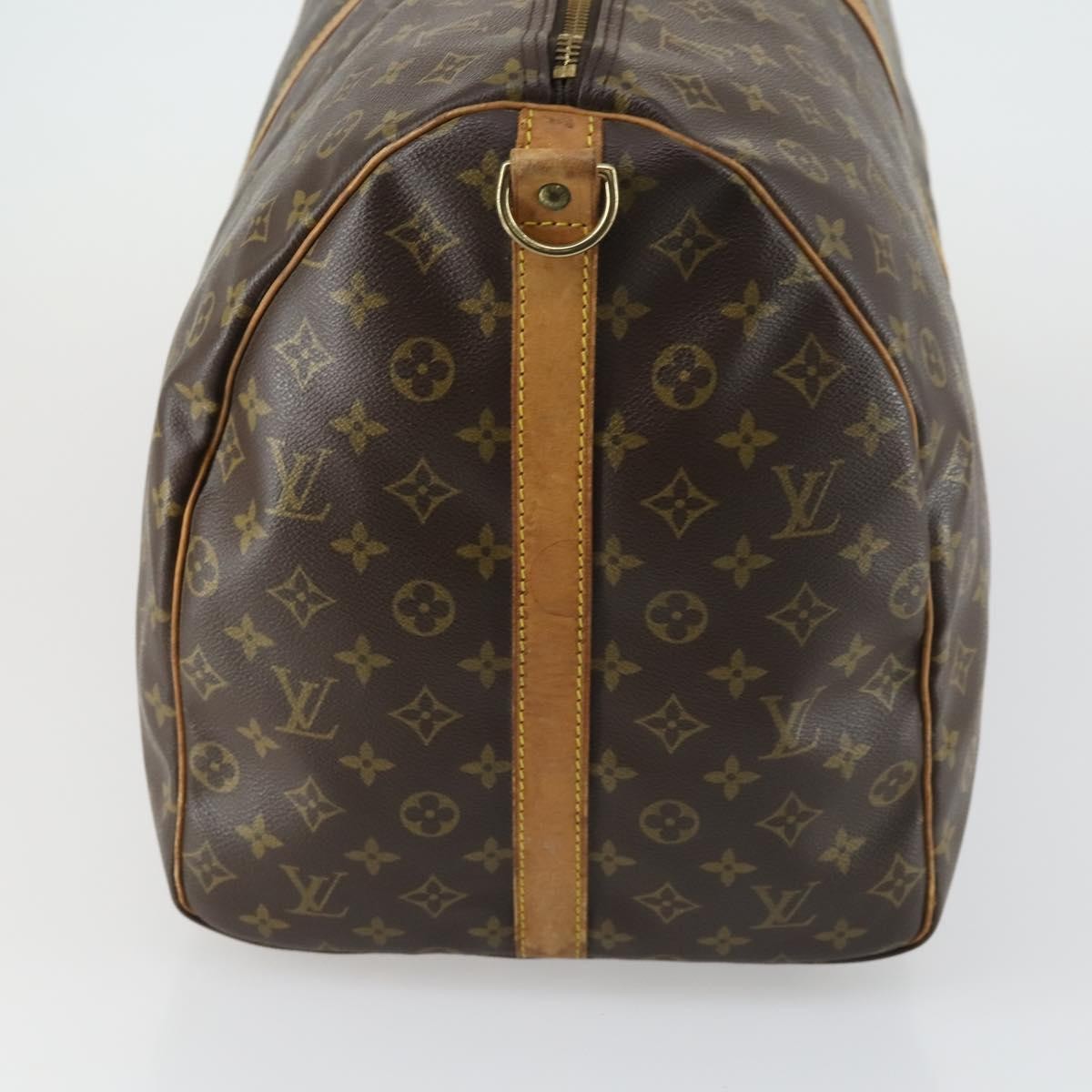 Louis Vuitton Keepall Bandouliere Monogram Canvas Brown Canvas Travel Bag Bag (Pre-Owned)