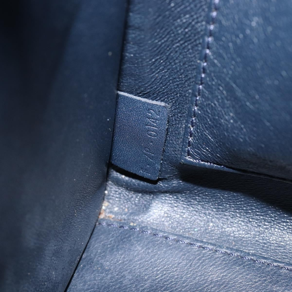 Celine Luggage Smooth Leather Navy Leather Handbag (Pre-Owned)
