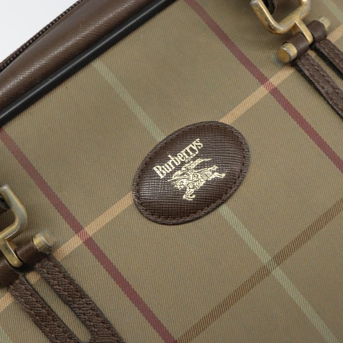 Burberry Nova Canvas Beige Canvas Handbag (Pre-Owned)