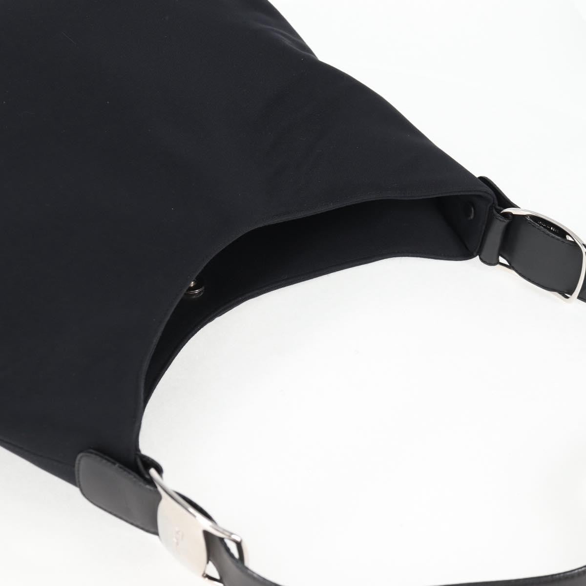 Salvatore Ferragamo Vala Nylon Black Nylon Shoulder Bag Bag (Pre-Owned)