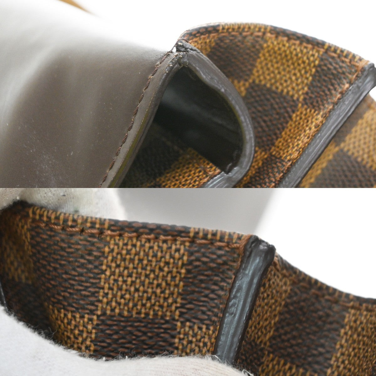 Louis Vuitton Altona Damier Ebene Brown Canvas Briefcase Bag (Pre-Owned)
